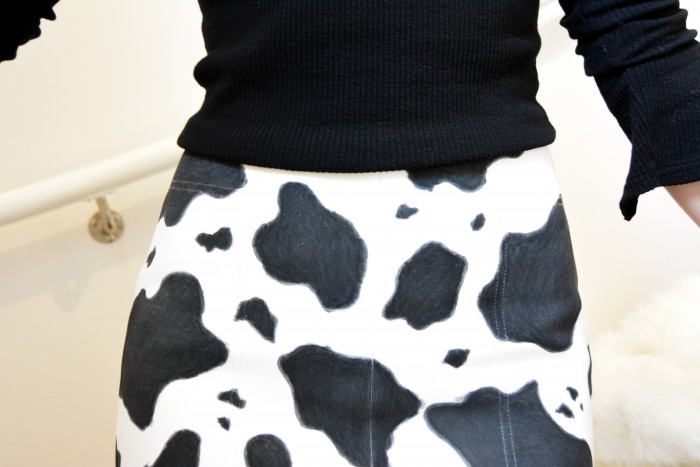 cow print skirt vs brim vs skirt